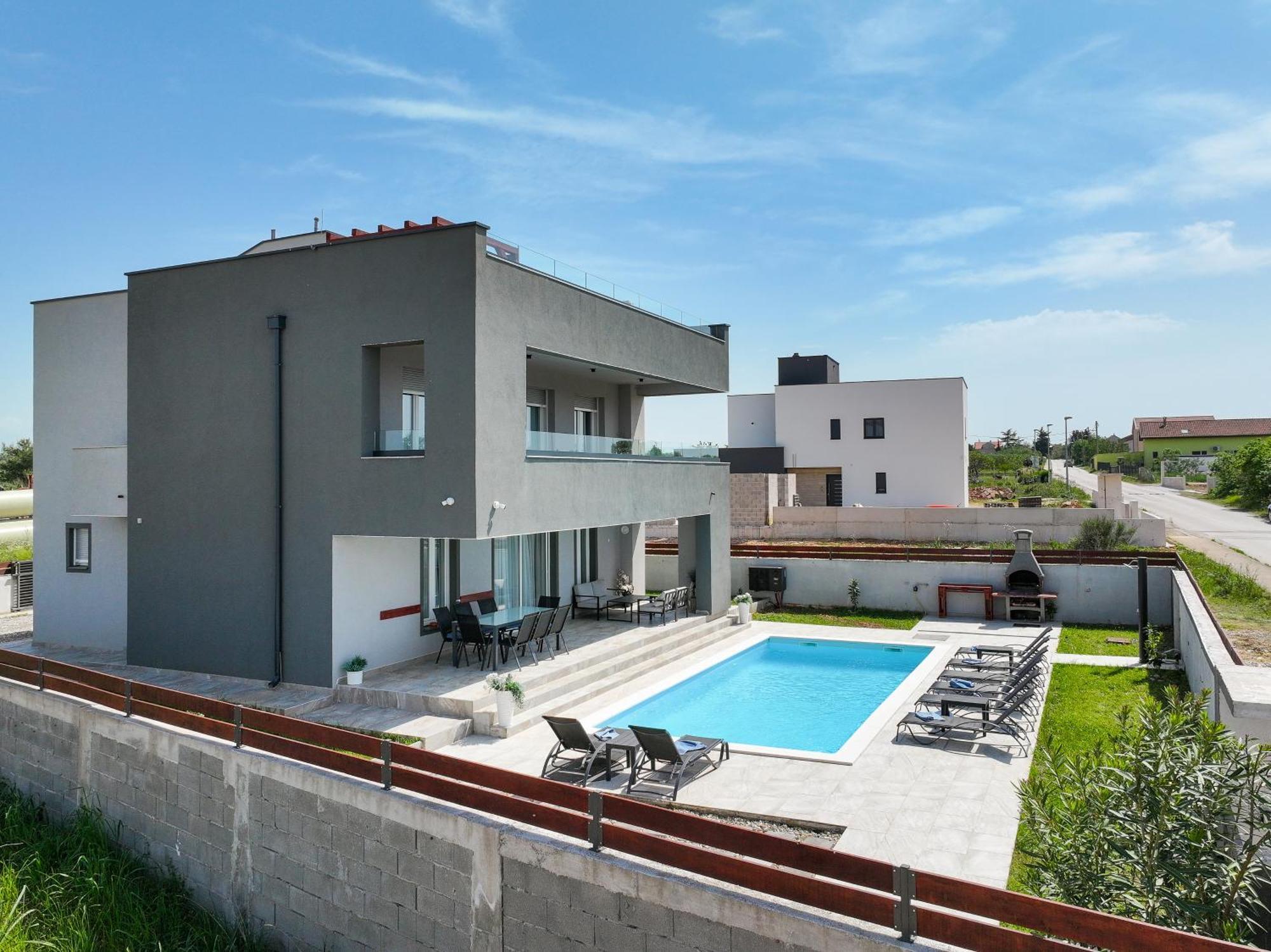 Villa Tia With Heated Pool & Jacuzzi Murvica  Exterior photo